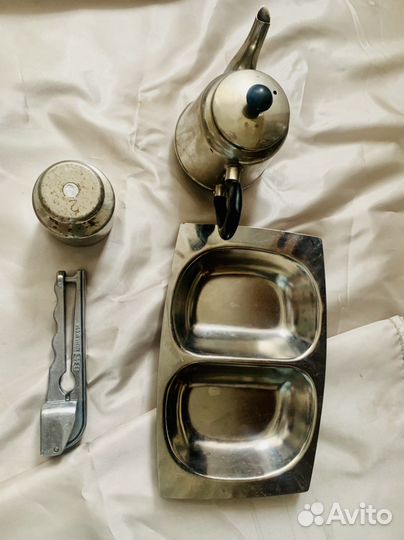 Посуда ссср, чайничек, гиря, чесночница