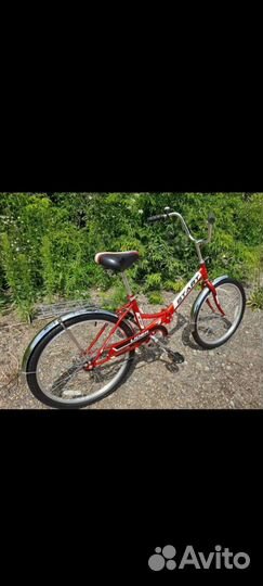 Складной взрослый (до 110кг) велосипед, колеса-24