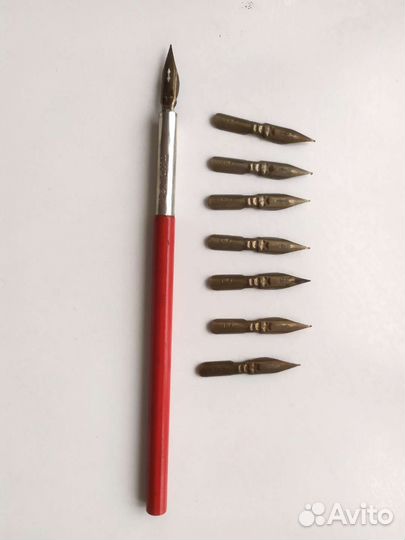 Ручка перьевая СССР с набором перьев