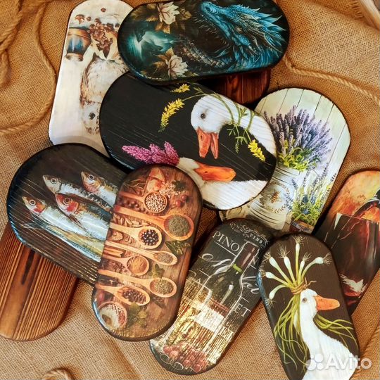 Доска для подачи нарезки, панно для кухни