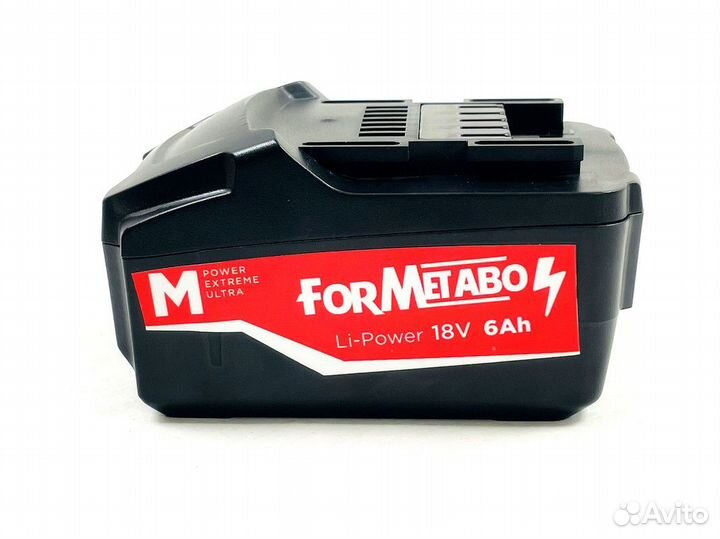 Ли ион аккумулятор Metabo 18 вольт 6 Ah