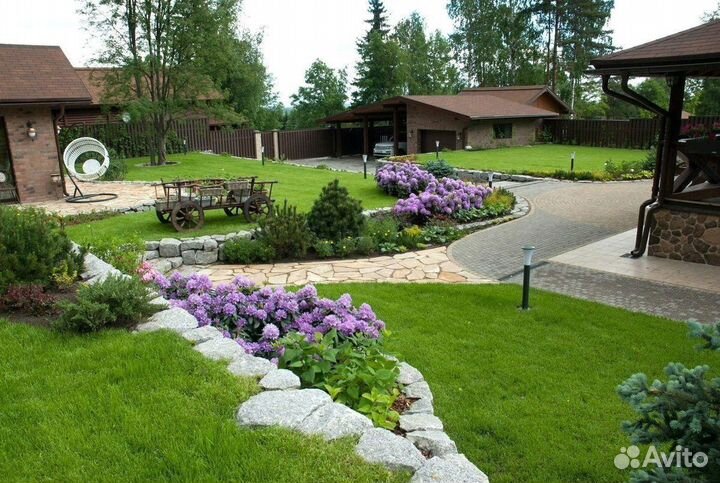 Укладка рулонного газона под ключ