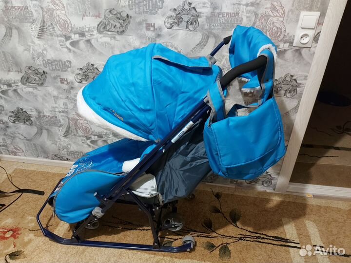 Детские санки коляска