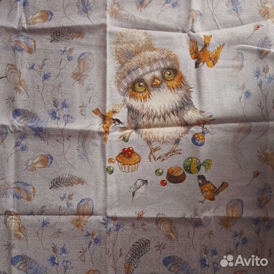 Ткань рогожка, перкаль плоточный головной купон