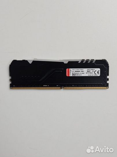 16 гб DDR4 3733 MHz Hyperx Fury RGB