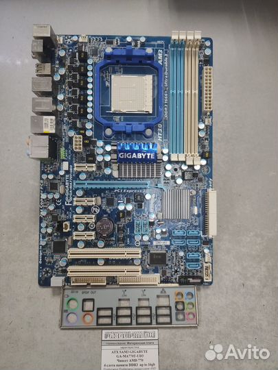 Материнская плата ATX SAM3 gigabyte GA-MA770T-UD3