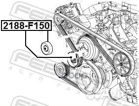 Ролик обводной ремня генератора Ford F150 04-14