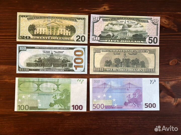 Билеты банка приколов,купюры,муляж денег Европа