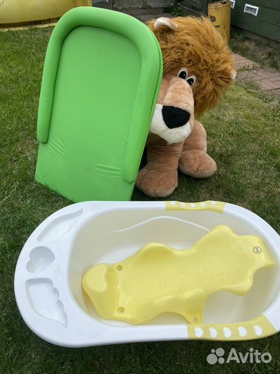 Ванна happy baby, пеленательная накладка, игрушка