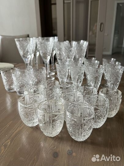 Рюмка и фужеры хрусталь