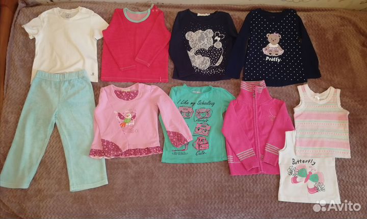 Вещи пакетом для девочки 86-92 размер