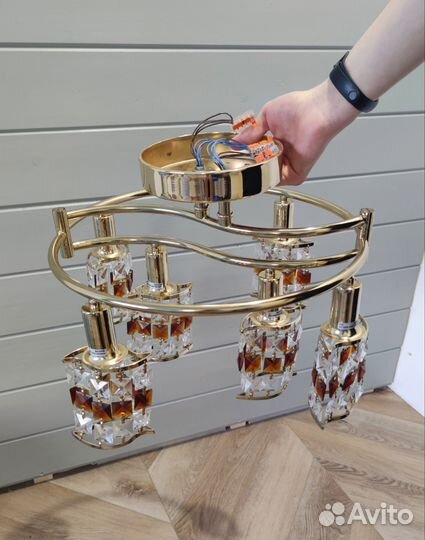 Люстра потолочная бу