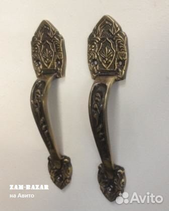 Ручки винтажные литые (пара) Орнамент