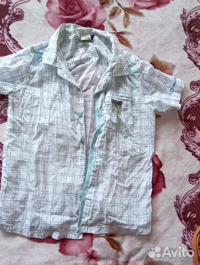 Рубашка Outventure, летняя мальчик р.140-152