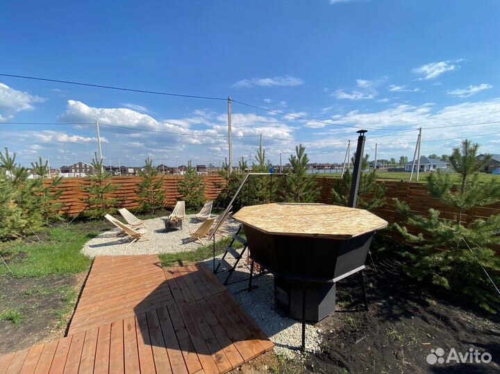 Баня сауна с чаном и бассейном / аренда на сутки