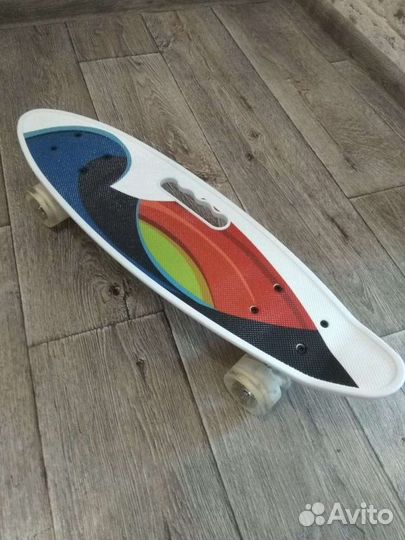 Скейтборд 60 см светящиеся колеса Новые