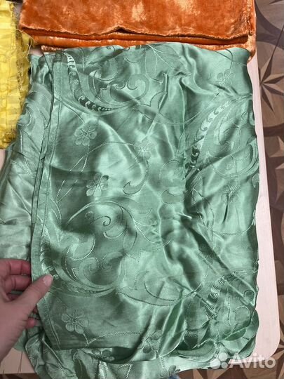 Винтажные шторы/гардины/плюш СССР остатки пакетом