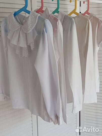 Блузки школьные на девочку 134 140