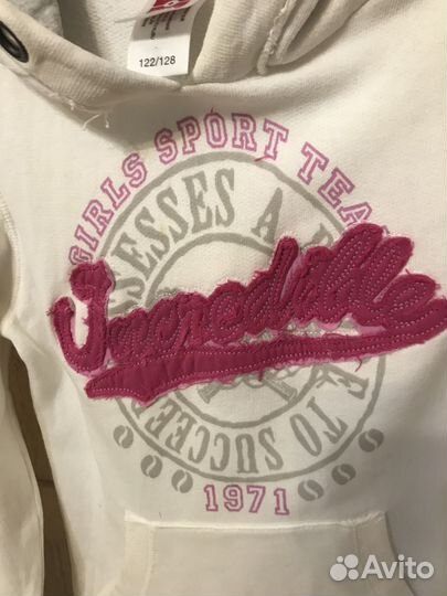 Толстовка для девочки 122/128