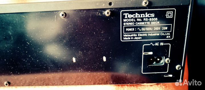 Кассетная дека Тechnics RS BX 505 / 220v rare