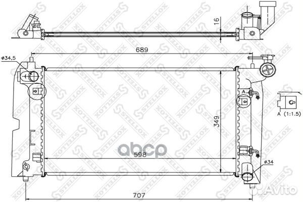1025067SX радиатор системы охлаждения АКПП Toyo