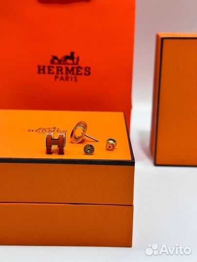 Серьги hermes