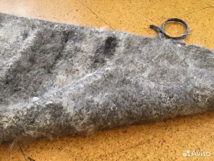 Связанный пояс из собачьей шерсти