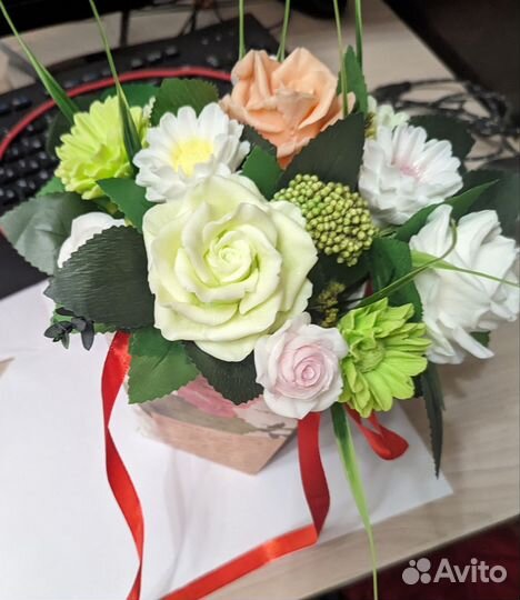 Букет цветов из мыла