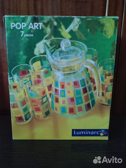 Новый набор графин+6 стаканов