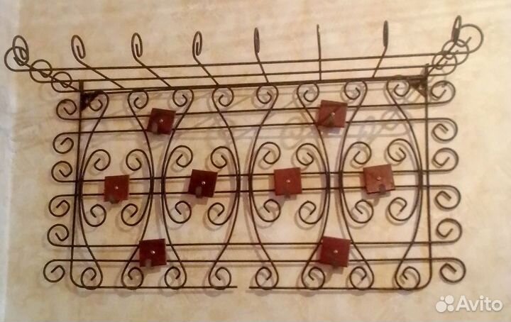 Вешалка кованная настенная в прихожую