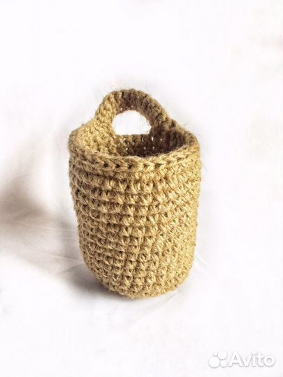 Корзинки вязаные из джута
