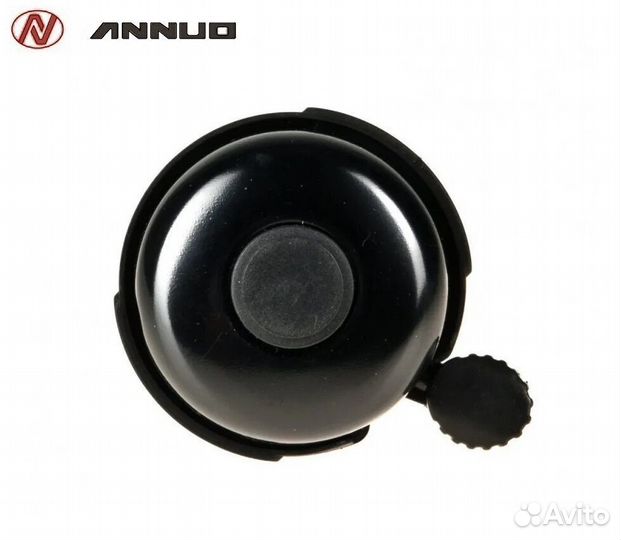 Звонок велосипедный алюминий/пластик 54 мм, annuo