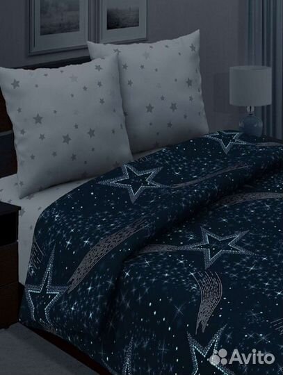 Белье постельное 2 сп. светящееся новое