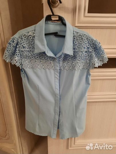 Блузка на девочку школьная