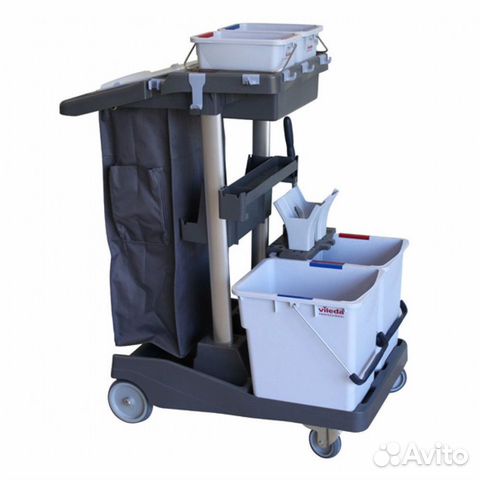 Комплексная тележка Vileda волеопро, ведро 2х25л
