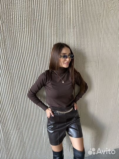 Шорты женские под кожу 42 44