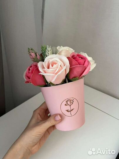 Букет из мыльных роз