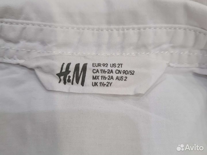 Рубашка H&M для мальчика 92