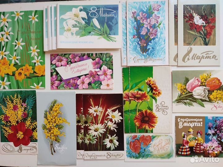 Открытки СССР 8 марта