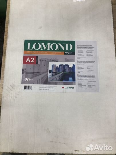 Фотобумага lomond Односторонняя Матовая, A2/90/25л