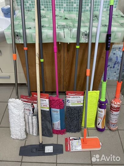 Швабры, щётки, окномойки