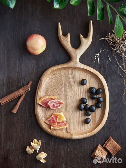 Доска сервировочная с рожками