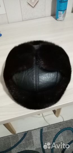Норковая шапка мужская ушанка новая