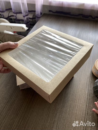 Крафтовая коробка 20*20