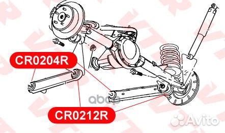 Сайлентблок рычага заднего, нижнего, усиленный