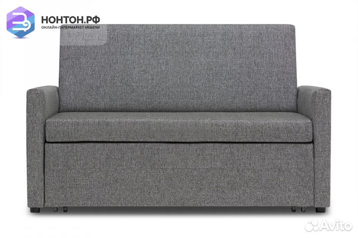 Диван выкатной Виктория-5 рогожка серая