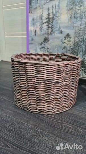 Корзина ручной работы с толстым дном
