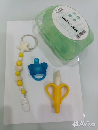 Держатель для соски грызунок прорезыватель силикон