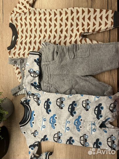 Вещи на мальчика с 0 до 6 мес пакетом