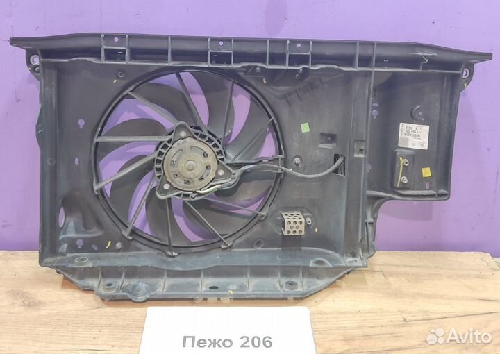 Вентилятор основной Пежо 206/ Peugeot 206, 2005г